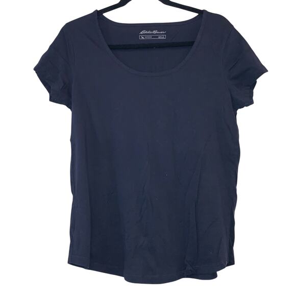 Eddie Bauer Outdoor Blue Short Sleeve Tee Shirt - Picture 1 of 3
